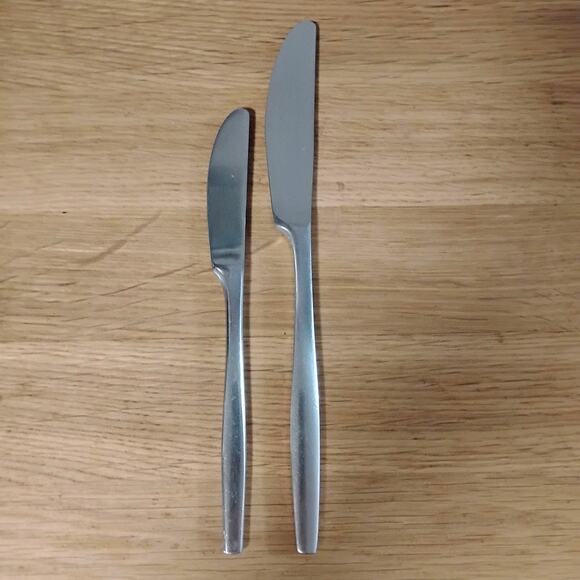 Dansk Variation V Knives 7" Butter Spreader Korea 8 1/2" French Knife Finland - Picture 5 of 7